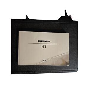 2006 Hummer H3 Owner's Manual Guide Portfolio Case Folder Leatherette OEM